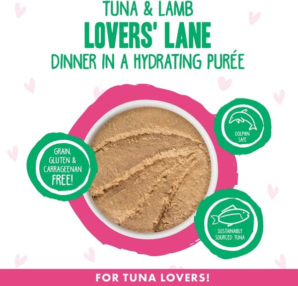BFF Play Pate Lovers Tuna & Lamb Lovers' Lane Wet Cat Food, 2.8-oz can, pack of 12