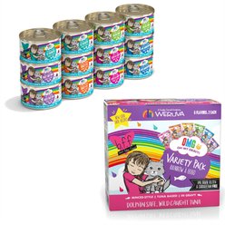 BFF Rainbow A Gogo Variety Pack + OMG Rainbow Road Variety Pack Canned Cat Food