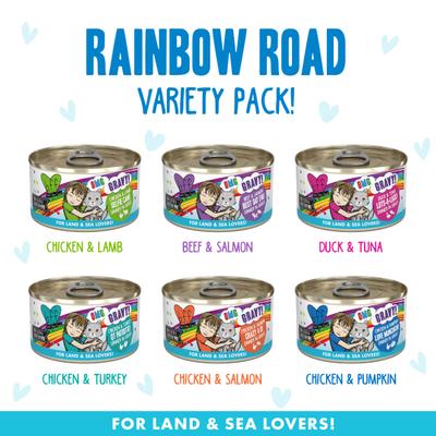 Show full view: BFF Rainbow A Gogo Variety Pack + OMG Rainbow Road Variety Pack Canned Cat Food slide 7 of 9