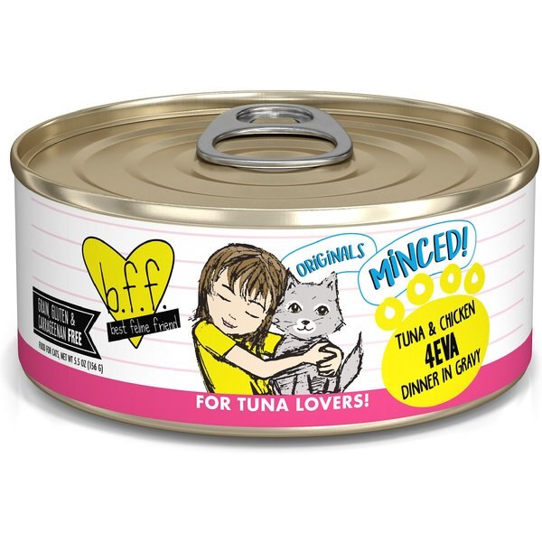 BFF Tuna & Chicken 4-Eva Dinner in Gravy Grain-Free Minced Wet Cat Food