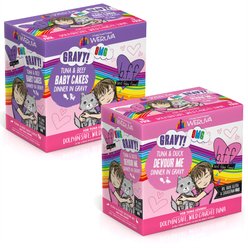 BFF Tuna & Duck Devour Me Dinner in Gravy + Tuna & Beef Baby Cakes Dinner in Gravy Wet Cat Food Pouches