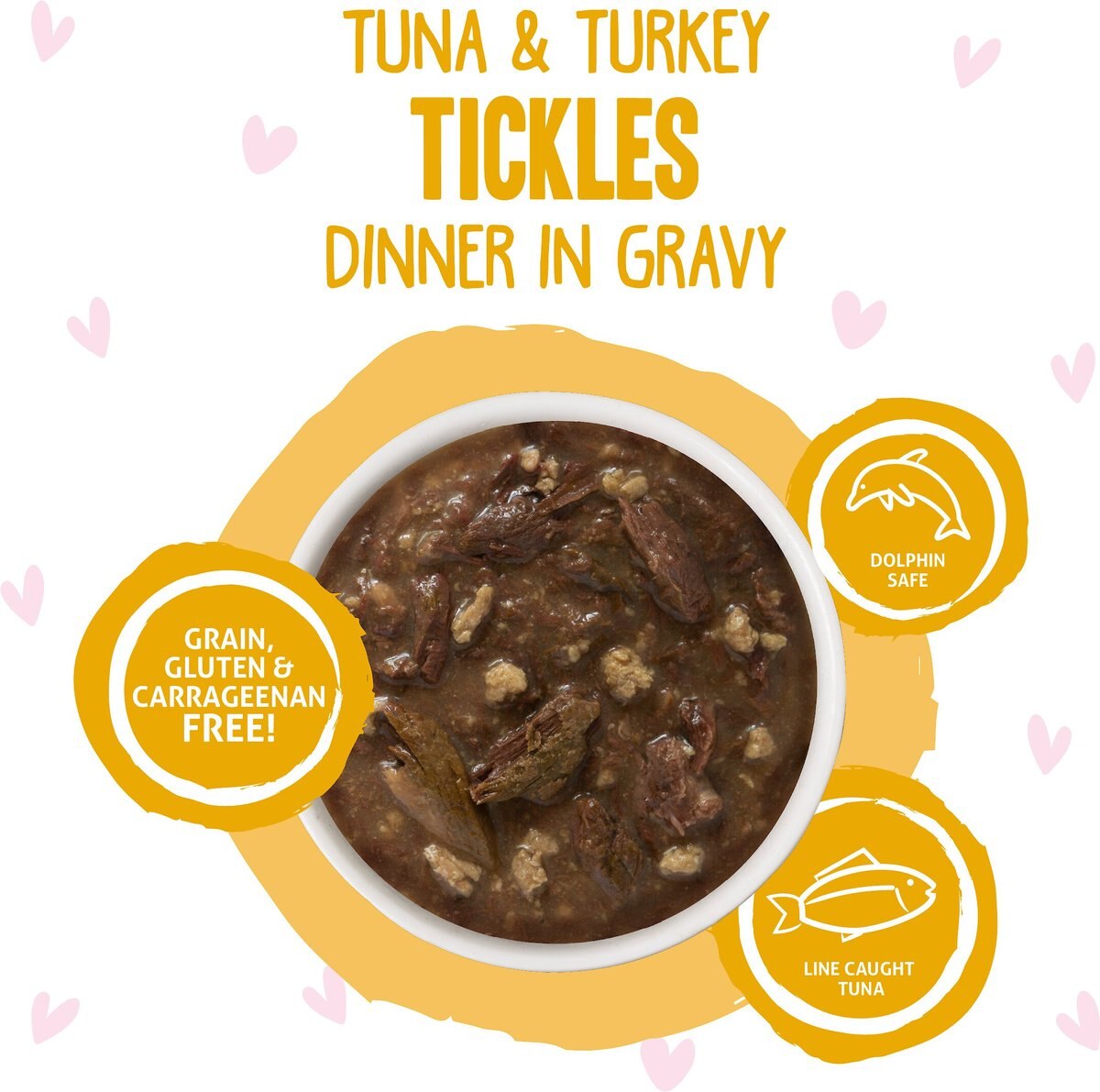 BFF Tuna & Turkey Tickles Dinner in Gravy Wet Cat Food Pouches