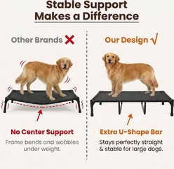 BFPETHOME Cooling Elevated Dog Bed, Gray, 20 x 12 x 4-in slide 2 of 9