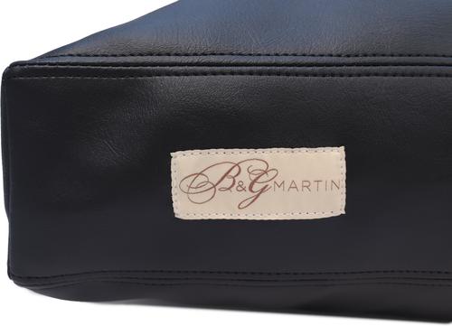 Show full view: B&G Martin Faux Leather Poly Fill Cushion Insert Dog & Cat Bed, Black, X-Large slide 4 of 4