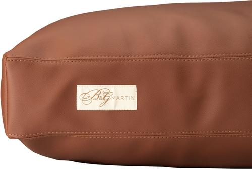 Show full view: B&G Martin Faux Leather Poly Fill Cushion Insert Dog & Cat Bed, Dark Brown, X-Large slide 2 of 5