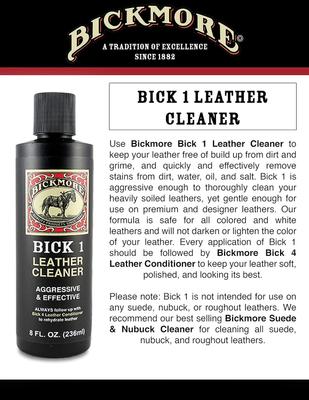 Show full view: Bickmore Bick-1 Leather Cleaner, 8-fl oz bottle slide 4 of 7