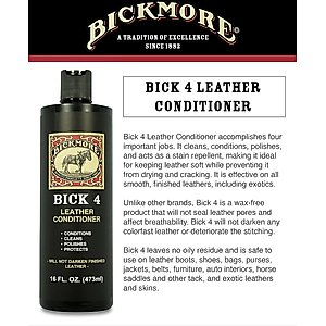 Bickmore Bick-4 Leather Conditioner, 16-fl oz bottle
