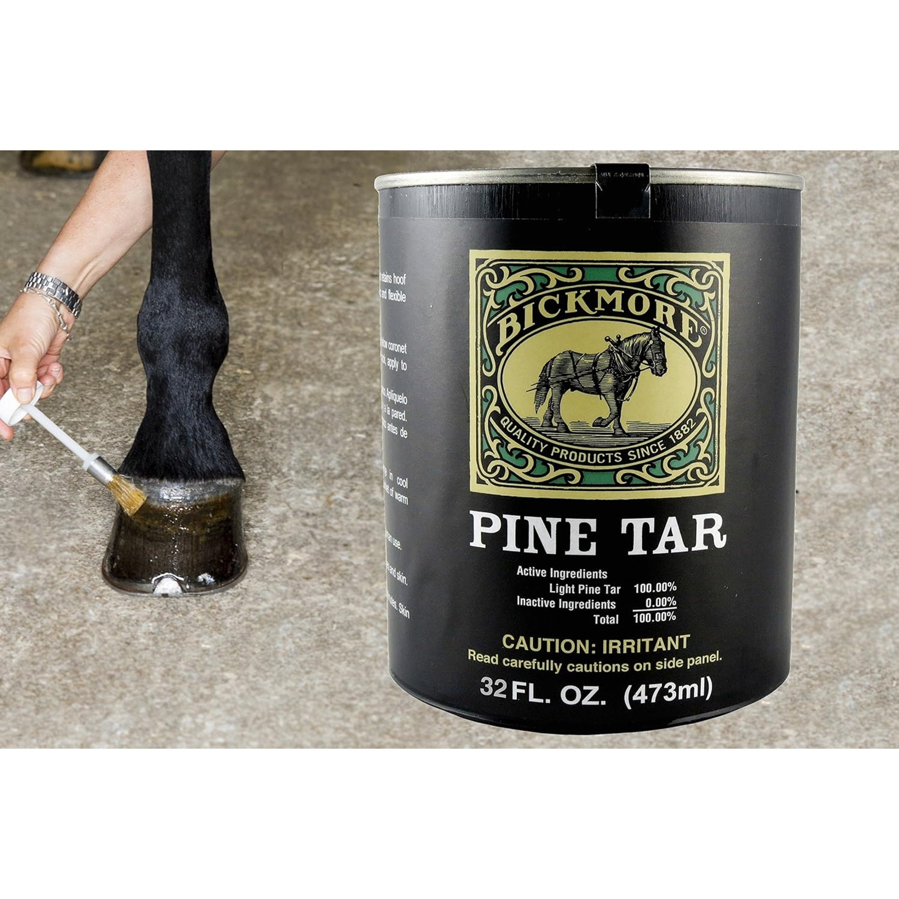 Bickmore Pine Tar 100% Pure Horse Liquid Antiseptic 32-oz bottle
