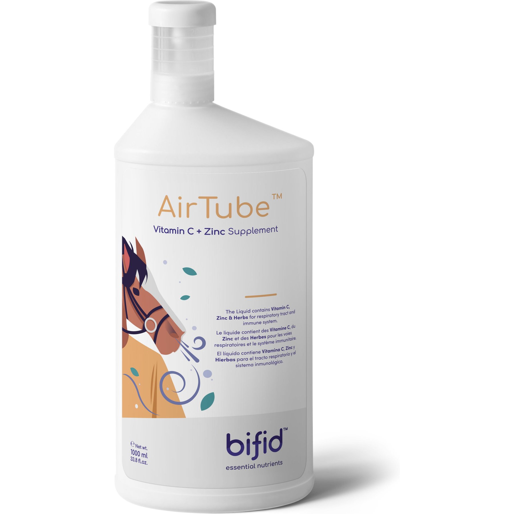 bifid AirTube Respiratory & Airway Liquid Horse Supplement, 1-L bottle