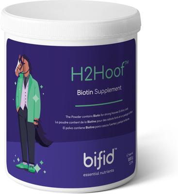 Show full view: bifid H2Hoof Biotin Hoof & Coat Powder Horse Supplement, 2.2-lb tub slide 3 of 6
