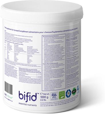 Show full view: bifid H2Hoof Biotin Hoof & Coat Powder Horse Supplement, 2.2-lb tub slide 2 of 6