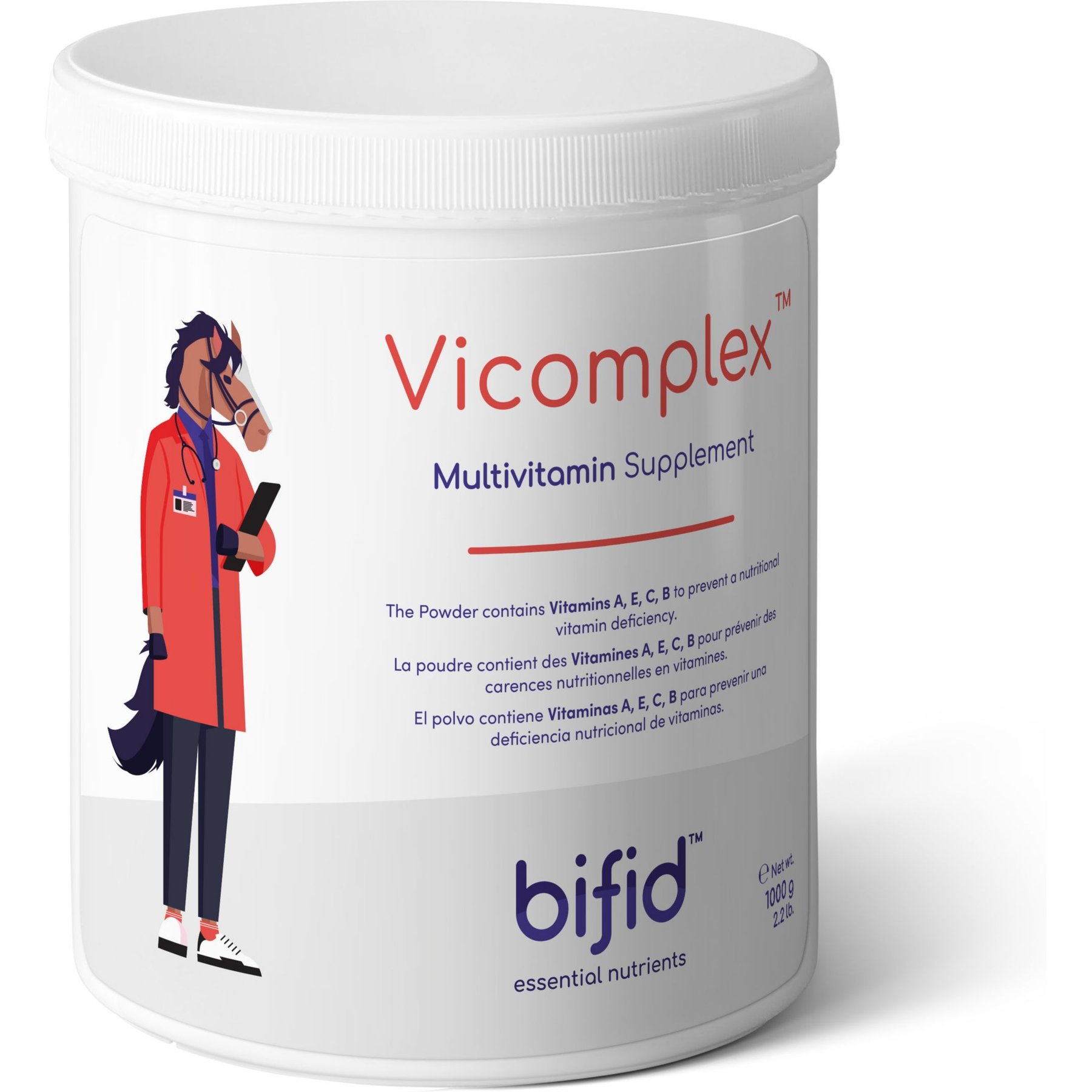 bifid Vicomplex Multivitamin Powder Horse Supplement, 2.2-lb tub