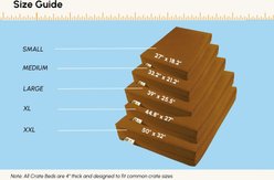 Big Barker 4" Orthopedic Sleek Dog Crate Pad, Tan, Extra Large slide 2 of 6