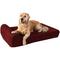 Show in main carousel: Big Barker 7" Headrest Orthopedic Pillow Dog Bed with Removable Cover, Burgundy, Large slide 1 of 13