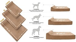 Big Barker 7" Headrest Orthopedic Pillow Dog Bed with Removable Cover, Burgundy, Large slide 2 of 9