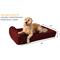 Show in main carousel: Big Barker 7" Headrest Orthopedic Pillow Dog Bed with Removable Cover, Burgundy, Large slide 2 of 13