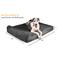 Show in main carousel: Big Barker 7" Headrest Orthopedic Pillow Dog Bed with Removable Cover, Charcoal Gray, Giant slide 2 of 13