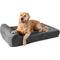 Show in main carousel: Big Barker 7" Headrest Orthopedic Pillow Dog Bed with Removable Cover, Charcoal Gray, Large slide 1 of 13