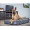 Show in main carousel: Big Barker 7" Headrest Orthopedic Pillow Dog Bed with Removable Cover, Charcoal Gray, Large slide 3 of 13