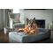 Show in main carousel: Big Barker 7" Headrest Orthopedic Pillow Dog Bed with Removable Cover, Charcoal Gray, Large slide 4 of 13