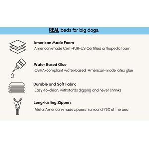 Big Barker 7" Headrest Orthopedic Pillow Dog Bed with Removable Cover, Chocolate, Extra Large