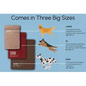 Big Barker 7" Headrest Orthopedic Pillow Dog Bed with Removable Cover, Chocolate, Extra Large