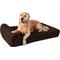 Show in main carousel: Big Barker 7" Headrest Orthopedic Pillow Dog Bed with Removable Cover, Chocolate, Large slide 1 of 13