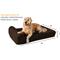 Show in main carousel: Big Barker 7" Headrest Orthopedic Pillow Dog Bed with Removable Cover, Chocolate, Large slide 2 of 13