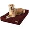 Show in main carousel: Big Barker 7" Sleek Orthopedic Pillow Dog Bed with Removable Cover, Burgundy, Large slide 1 of 12