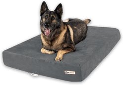 Big Barker 7" Sleek Orthopedic Pillow Dog Bed with Removable Cover, Charcoal Gray, Extra Large