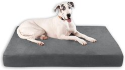 Big Barker 7" Sleek Orthopedic Pillow Dog Bed with Removable Cover, Charcoal Gray, Giant