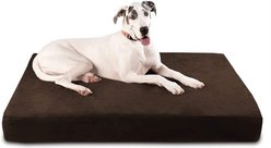 Big Barker 7" Sleek Orthopedic Pillow Dog Bed with Removable Cover, Chocolate, Giant