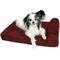 Show in main carousel: Big Barker Jr. Pillow Top with Headrest Orthopedic Dog Bed, Burgundy, Small slide 1 of 10