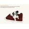Show in main carousel: Big Barker Jr. Pillow Top with Headrest Orthopedic Dog Bed, Burgundy, Small slide 3 of 10