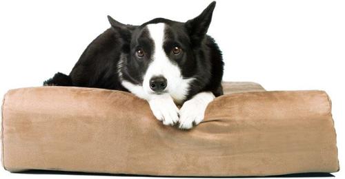 Show full view: Big Barker Jr. Pillow Top with Headrest Orthopedic Dog Bed, Khaki, Large slide 3 of 10