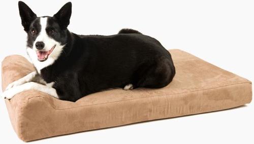 Show full view: Big Barker Jr. Pillow Top with Headrest Orthopedic Dog Bed, Khaki, Large slide 4 of 10