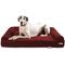 Show in main carousel: Big Barker Sofa Edition Orthopedic Bolster Dog Bed with Removable Cover, Burgundy, Giant slide 1 of 8