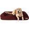 Show in main carousel: Big Barker Sofa Edition Orthopedic Bolster Dog Bed with Removable Cover, Burgundy, Large slide 1 of 8