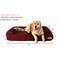 Show in main carousel: Big Barker Sofa Edition Orthopedic Bolster Dog Bed with Removable Cover, Burgundy, Large slide 2 of 8