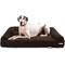 Show in main carousel: Big Barker Sofa Edition Orthopedic Bolster Dog Bed with Removable Cover, Chocolate, Giant slide 1 of 8