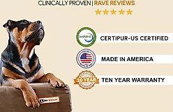 Big Barker Sofa Edition Orthopedic Bolster Dog Bed with Removable Cover, Chocolate, Large slide 2 of 7