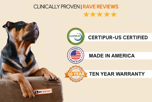 Show full view: Big Barker Sofa Edition Orthopedic Bolster Dog Bed with Removable Cover, Chocolate, Large slide 6 of 8