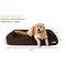 Show in main carousel: Big Barker Sofa Edition Orthopedic Bolster Dog Bed with Removable Cover, Chocolate, Large slide 2 of 8