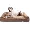 Show in main carousel: Big Barker Sofa Edition Orthopedic Bolster Dog Bed with Removable Cover, Khaki, Giant slide 1 of 8