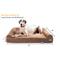 Show in main carousel: Big Barker Sofa Edition Orthopedic Bolster Dog Bed with Removable Cover, Khaki, Giant slide 2 of 8