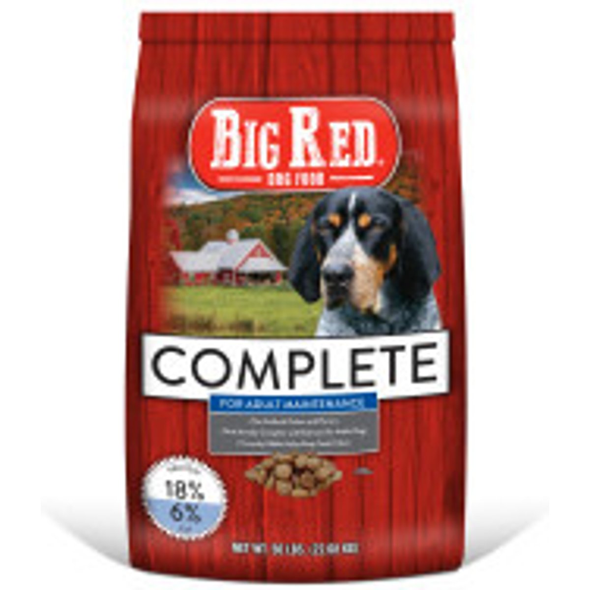 Big Red Complete Adult Meat Dry Dog Food, 50-lb bag