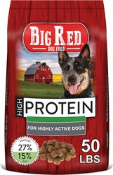 Big Red High Protein Dog Food, 50-lb bag