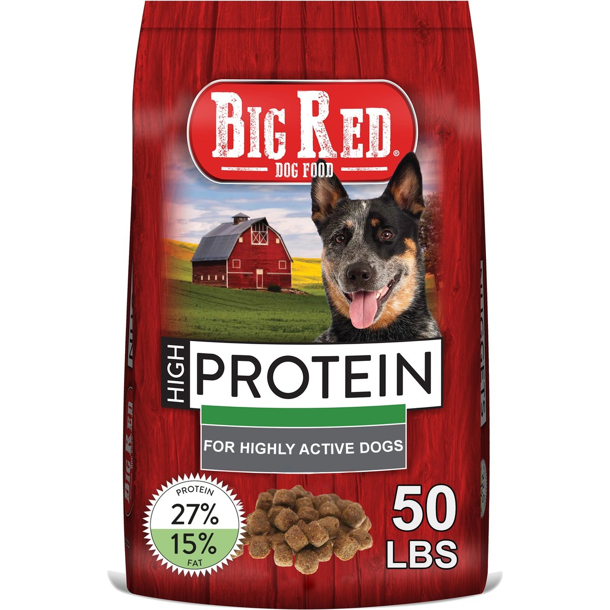 Big Red High Protein Dog Food, 50-lb bag