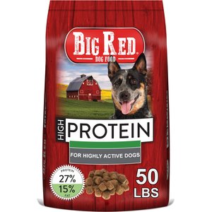 Big Red High Protein Dog Food, 50-lb bag