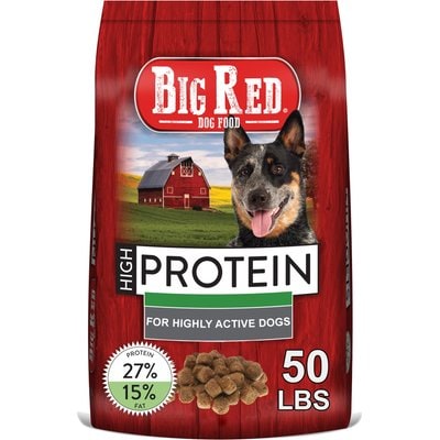 Big Red Big Red High Protein Dog Food, 50-lb bag